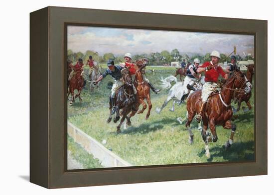 The Polo Game-Ludwig Koch-Framed Premier Image Canvas