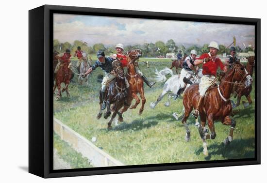 The Polo Game-Ludwig Koch-Framed Premier Image Canvas