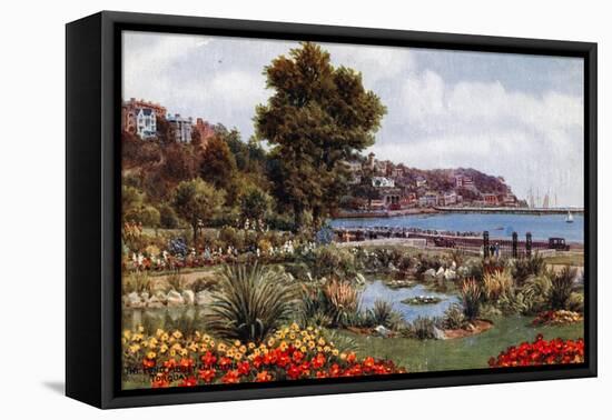 The Pond, Abbey Gardens, Torquay-Alfred Robert Quinton-Framed Premier Image Canvas