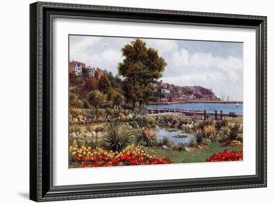 The Pond, Abbey Gardens, Torquay-Alfred Robert Quinton-Framed Giclee Print