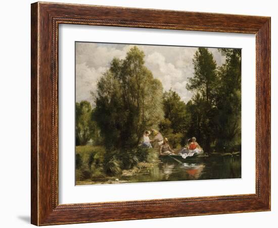 The Pond at Fees-Pierre-Auguste Renoir-Framed Giclee Print