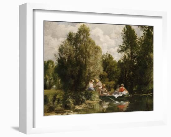 The Pond at Fees-Pierre-Auguste Renoir-Framed Giclee Print