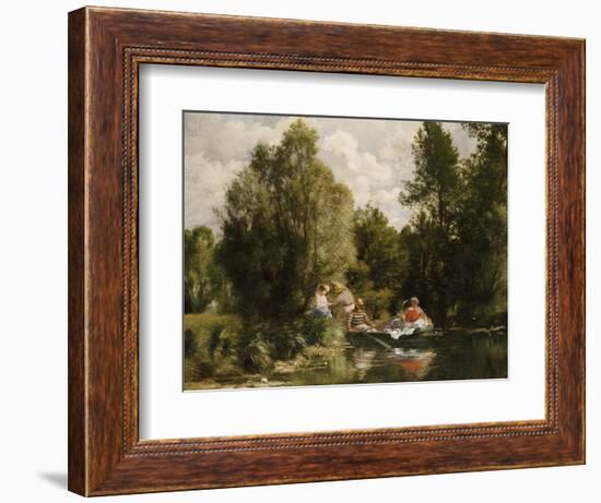 The Pond at Fees-Pierre-Auguste Renoir-Framed Giclee Print