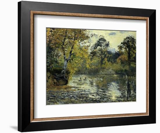 The Pond at Montfoucault; L'Etang De Montfoucault, 1874-Camille Pissarro-Framed Giclee Print