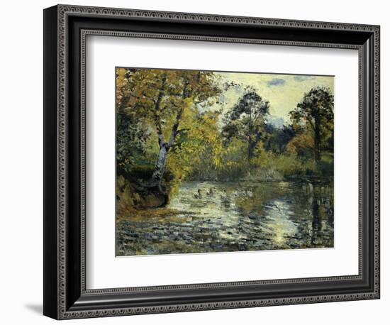 The Pond at Montfoucault; L'Etang De Montfoucault, 1874-Camille Pissarro-Framed Giclee Print