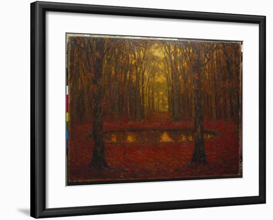 The Pond at Versailles in Autumn, 1916-Henri Eugene Augustin Le Sidaner-Framed Giclee Print