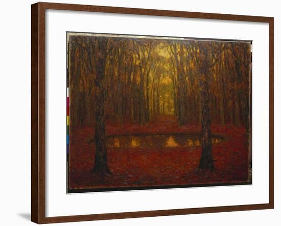 The Pond at Versailles in Autumn, 1916-Henri Eugene Augustin Le Sidaner-Framed Giclee Print