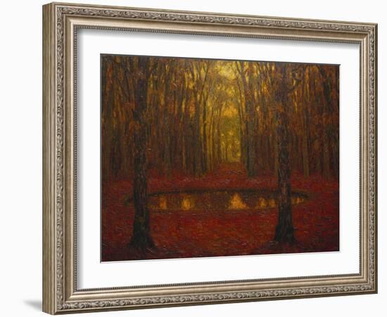 The Pond at Versailles in Autumn; Le Bassin a Versailles En Automne-Henri Eugene Augustin Le Sidaner-Framed Giclee Print