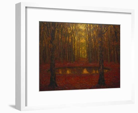 The Pond at Versailles in Autumn; Le Bassin a Versailles En Automne-Henri Eugene Augustin Le Sidaner-Framed Giclee Print