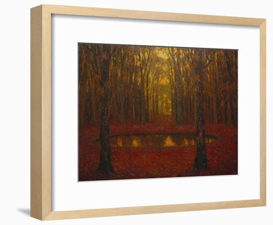 The Pond at Versailles in Autumn; Le Bassin a Versailles En Automne-Henri Eugene Augustin Le Sidaner-Framed Giclee Print