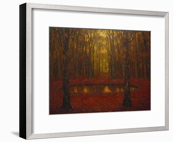 The Pond at Versailles in Autumn; Le Bassin a Versailles En Automne-Henri Eugene Augustin Le Sidaner-Framed Giclee Print