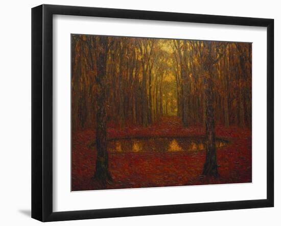 The Pond at Versailles in Autumn; Le Bassin a Versailles En Automne-Henri Eugene Augustin Le Sidaner-Framed Giclee Print