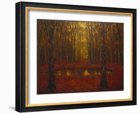 The Pond at Versailles in Autumn; Le Bassin a Versailles En Automne-Henri Eugene Augustin Le Sidaner-Framed Giclee Print