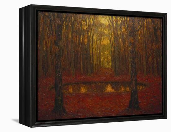 The Pond at Versailles in Autumn; Le Bassin a Versailles En Automne-Henri Eugene Augustin Le Sidaner-Framed Premier Image Canvas