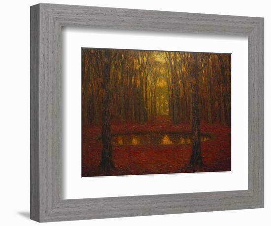 The Pond at Versailles in Autumn; Le Bassin a Versailles En Automne-Henri Eugene Augustin Le Sidaner-Framed Giclee Print