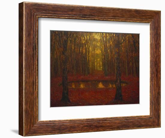 The Pond at Versailles in Autumn; Le Bassin a Versailles En Automne-Henri Eugene Augustin Le Sidaner-Framed Giclee Print