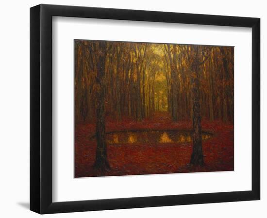 The Pond at Versailles in Autumn; Le Bassin a Versailles En Automne-Henri Eugene Augustin Le Sidaner-Framed Giclee Print