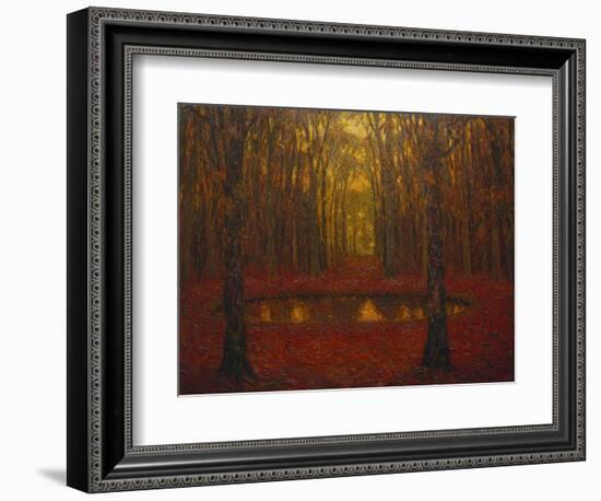 The Pond at Versailles in Autumn; Le Bassin a Versailles En Automne-Henri Eugene Augustin Le Sidaner-Framed Giclee Print