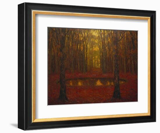 The Pond at Versailles in Autumn; Le Bassin a Versailles En Automne-Henri Eugene Augustin Le Sidaner-Framed Giclee Print