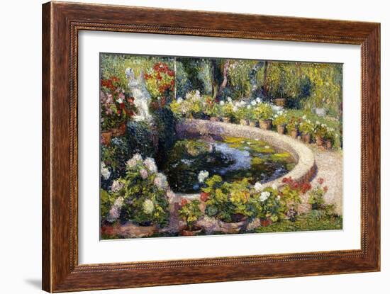 The Pond in Marquayrol, Le Bassin de Marquayrol, 1919-Henri Martin-Framed Giclee Print