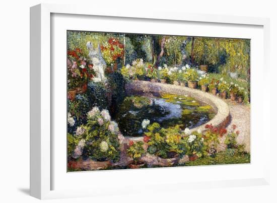 The Pond in Marquayrol, Le Bassin de Marquayrol, 1919-Henri Martin-Framed Giclee Print