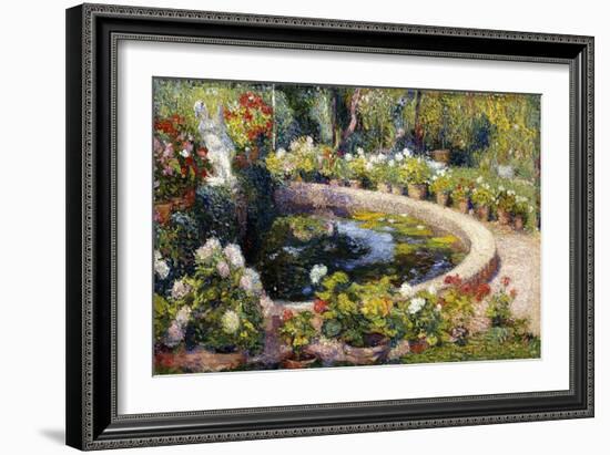 The Pond in Marquayrol, Le Bassin de Marquayrol, 1919-Henri Martin-Framed Giclee Print