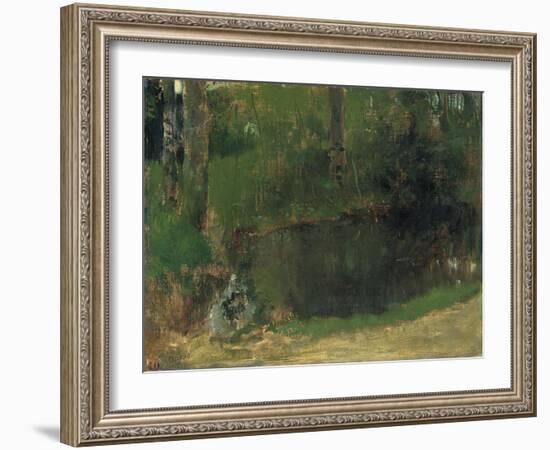 The Pond in the Forest, Ca 1868-Edgar Degas-Framed Giclee Print