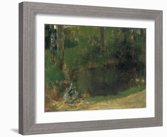 The Pond in the Forest, Ca 1868-Edgar Degas-Framed Giclee Print