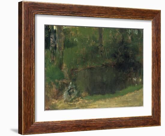 The Pond in the Forest, Ca 1868-Edgar Degas-Framed Giclee Print