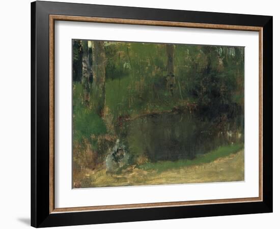 The Pond in the Forest, Ca 1868-Edgar Degas-Framed Giclee Print