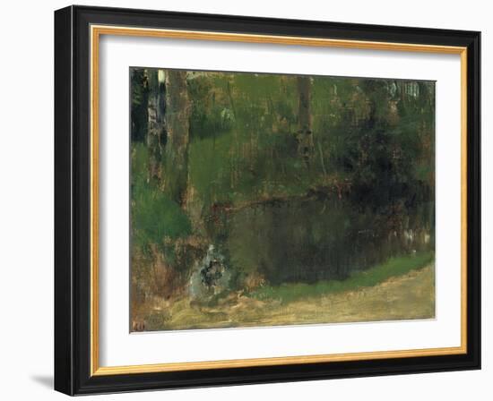 The Pond in the Forest, Ca 1868-Edgar Degas-Framed Giclee Print