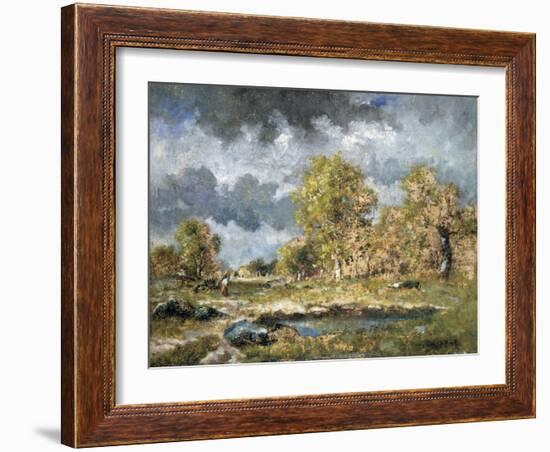 The Pond, Mid-19th Century-Narcisse Virgile Diaz de la Pena-Framed Giclee Print