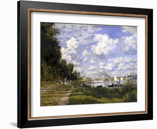 The Pond of Argenteuil-Claude Monet-Framed Art Print