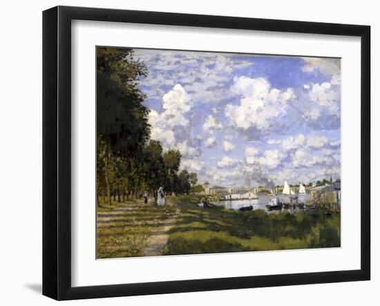 The Pond of Argenteuil-Claude Monet-Framed Art Print