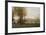 The Pond with Three Cows-Jean-Baptiste-Camille Corot-Framed Giclee Print