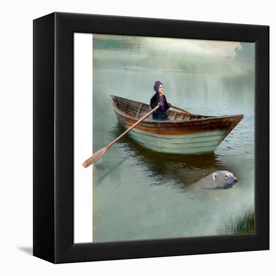 The Pond-Nancy Tillman-Framed Stretched Canvas