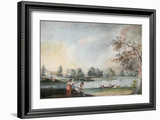 The Ponds before the Urban Estate of Count Alexei Kirillovich Razumovsky in Moscow, Early 1800S-Ivan Alexeyevich Ivanov-Framed Giclee Print