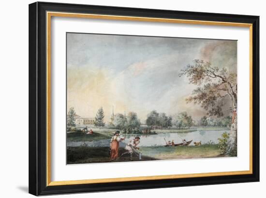 The Ponds before the Urban Estate of Count Alexei Kirillovich Razumovsky in Moscow, Early 1800S-Ivan Alexeyevich Ivanov-Framed Giclee Print