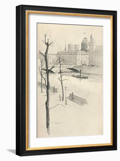 The Pont Au Change, 1915-Eugene Bejot-Framed Giclee Print