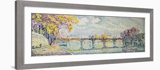 The Pont des Arts, 1928-Paul Signac-Framed Giclee Print