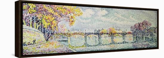 The Pont des Arts, 1928-Paul Signac-Framed Premier Image Canvas