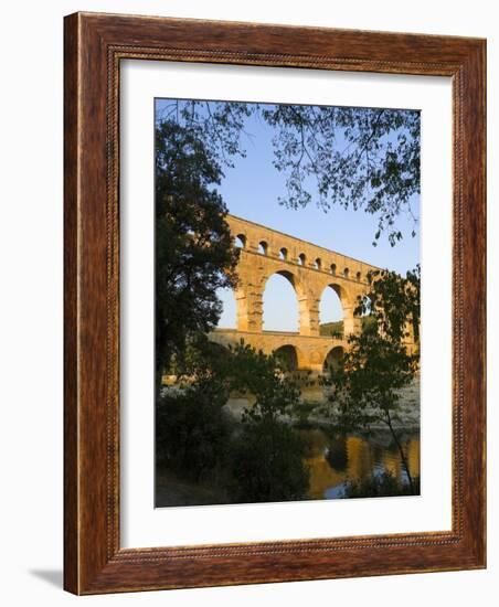 The Pont du Gard Roman Aquaduct Over the Gard River, Avignon, France-Jim Zuckerman-Framed Photographic Print