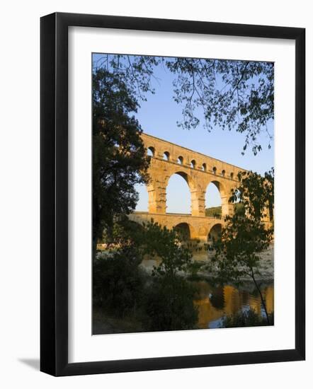 The Pont du Gard Roman Aquaduct Over the Gard River, Avignon, France-Jim Zuckerman-Framed Photographic Print