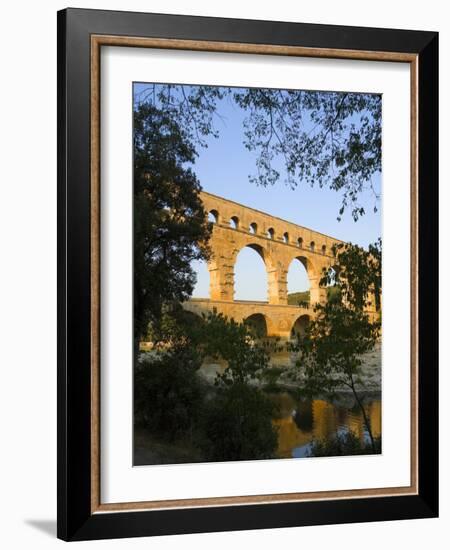 The Pont du Gard Roman Aquaduct Over the Gard River, Avignon, France-Jim Zuckerman-Framed Photographic Print