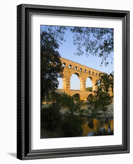 The Pont du Gard Roman Aquaduct Over the Gard River, Avignon, France-Jim Zuckerman-Framed Photographic Print