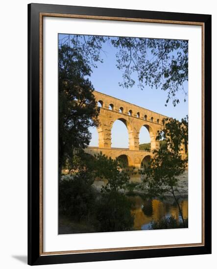 The Pont du Gard Roman Aquaduct Over the Gard River, Avignon, France-Jim Zuckerman-Framed Photographic Print