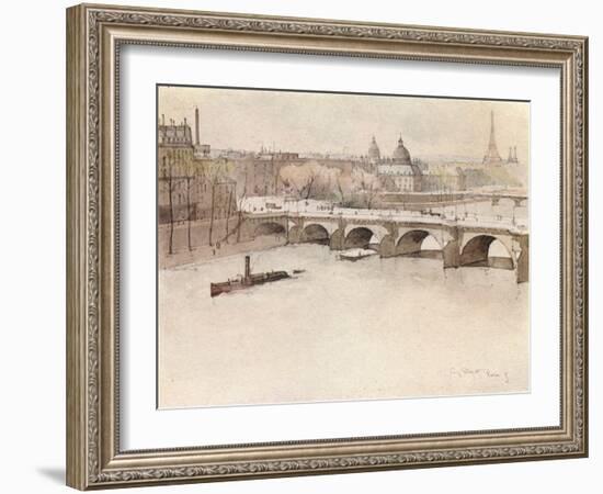 The Pont Neuf, 1915-Eugene Bejot-Framed Giclee Print