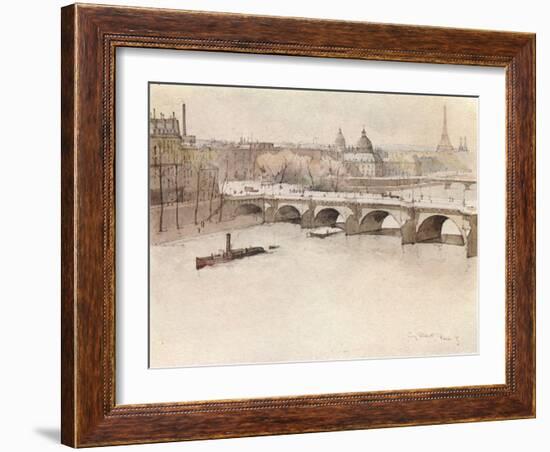 The Pont Neuf, 1915-Eugene Bejot-Framed Giclee Print