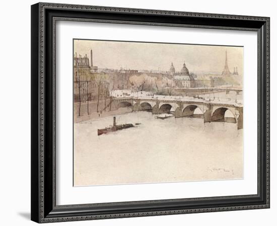 The Pont Neuf, 1915-Eugene Bejot-Framed Giclee Print