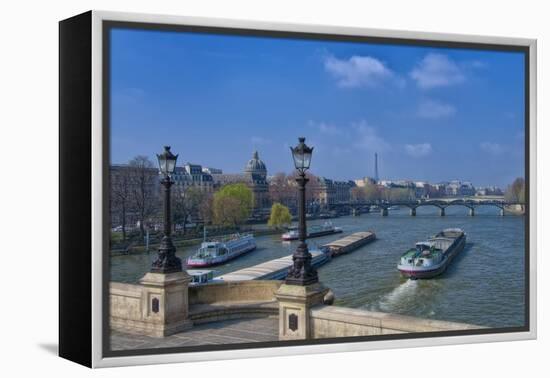 The Pont Neuf And Seine River-Cora Niele-Framed Premier Image Canvas